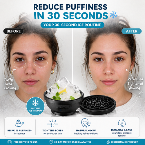 Ice Facial Bowl – Reduce Puffiness in 30 Seconds ❄️